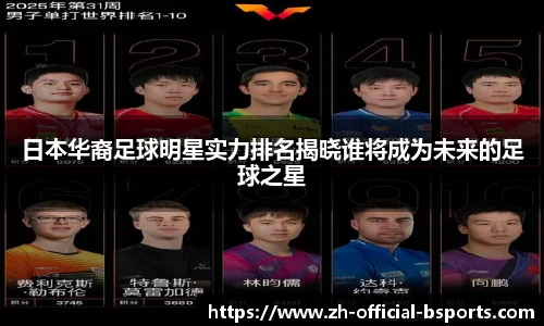 日本华裔足球明星实力排名揭晓谁将成为未来的足球之星